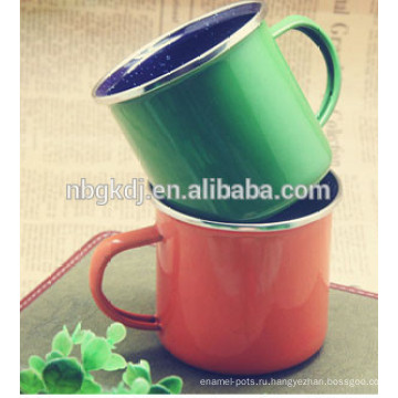 изготовленный на заказ эмали красочные кружки и чашки &amp; Китайская эмалированная посуда
